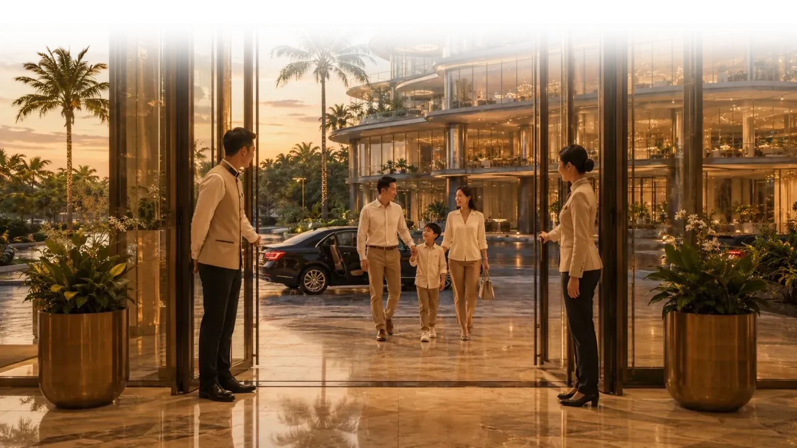Sảnh đón tầng 1 Q'Terra
